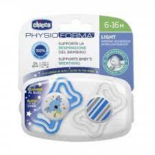 CHUPETES NOCTURNOS - PHYSIO LIGHT LUMI 16-36M SIL x2