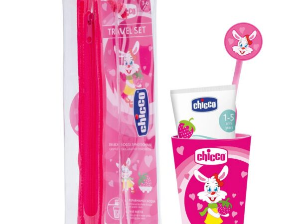 Set de viaje rosa neccesaire