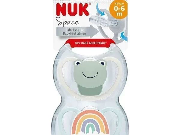 Set de 2 Chup. Space 0-6 meses Rana/Arco Iris